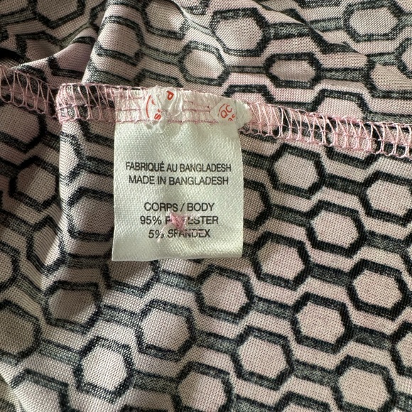 Lily Morgan sleeveless pink and black blouse size XL. - Picture 8 of 9